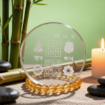 Citrine Bracelet & Selenite Charging Plate Combo